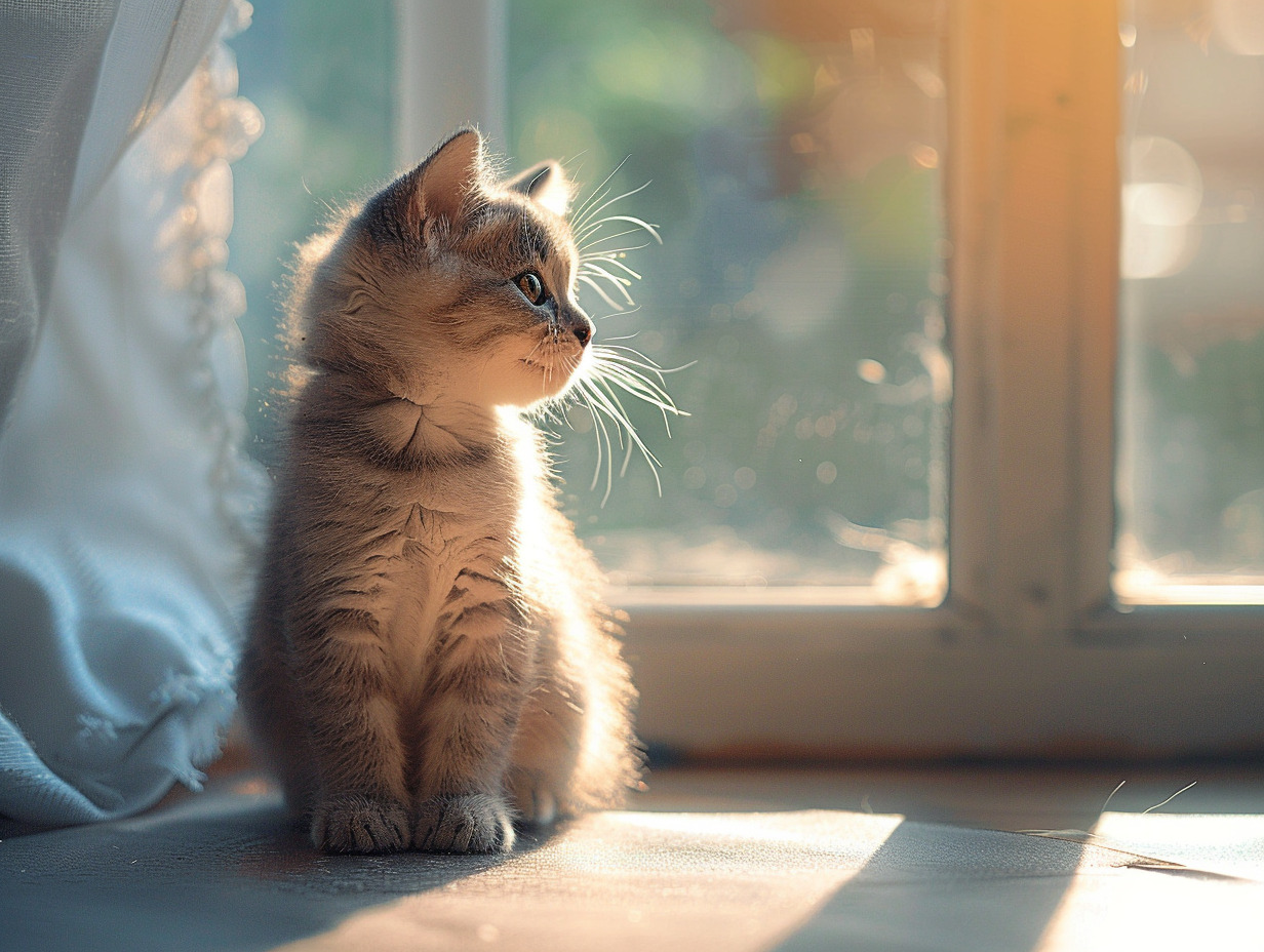 chaton yeux